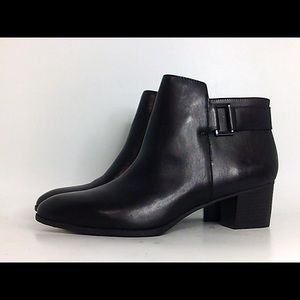 BRAND NEW Alfani Black Leather Booties 6.5